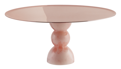 Madame Stand 30 cm PVD Rum Resin Pink Base