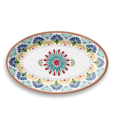 Touch-MeL Melamine Large Oval Tray - Porto