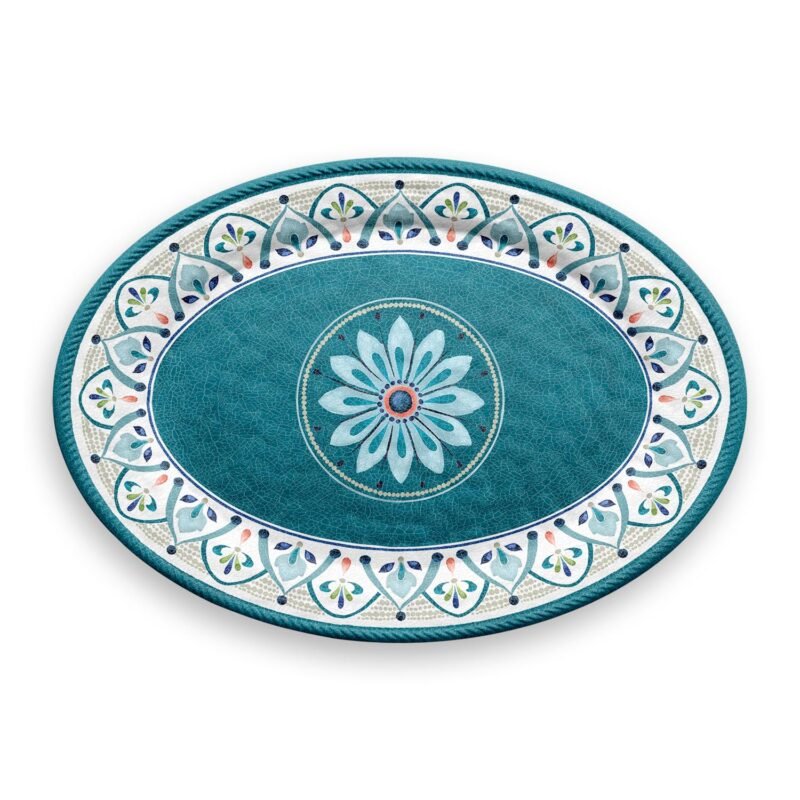 Large Oval Melamine Serving Tray